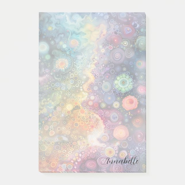 Beautiful Whimsical Colorful Back to School  Post-it Notes (Front)