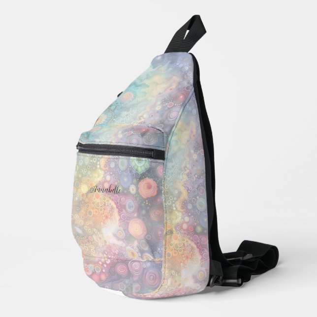 Beautiful Whimsical Colorful Back to School  Sling Bag (Right Corner)