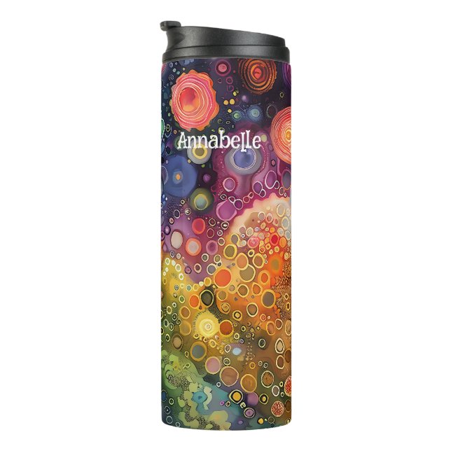 Beautiful Whimsical Colorful Back to School  Thermal Tumbler (Rotated Right)