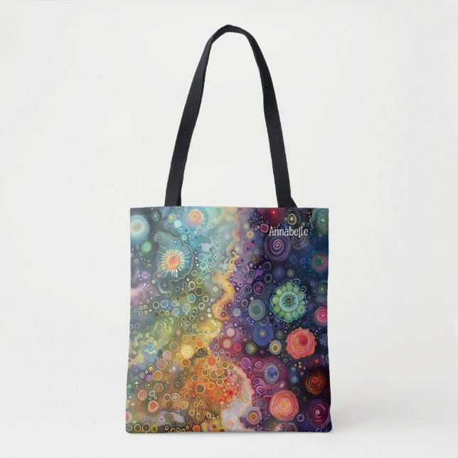 Beautiful Whimsical Colorful Back to School  Tote Bag (Front)