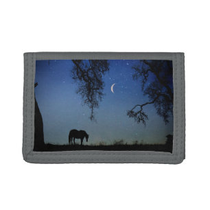 Beautiful Whimsical Horse and Moon Wallet