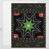 Beautiful Whirling stars background Print vector (Front/Back)