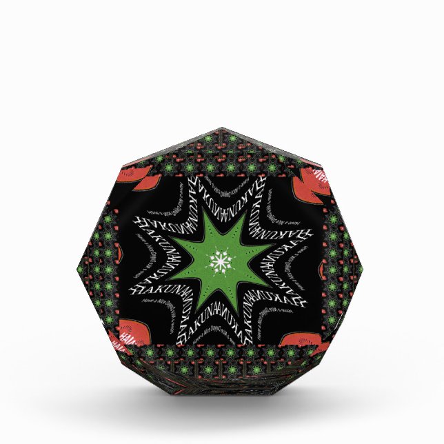 Beautiful Whirling stars background Print vector  Award (Front)