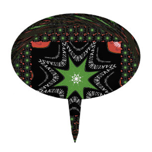 Beautiful Whirling stars background Print vector Cake Topper