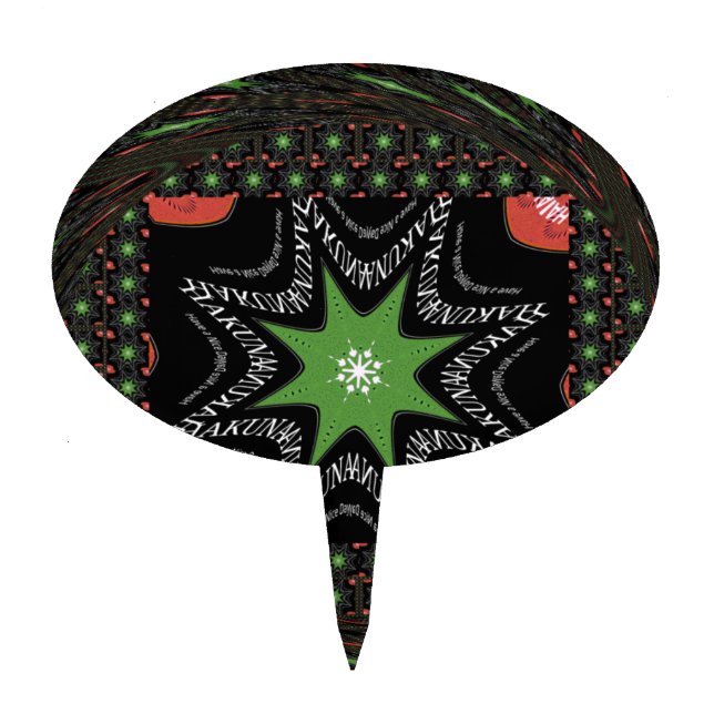 Beautiful Whirling stars background Print vector  Cake Topper (Front)