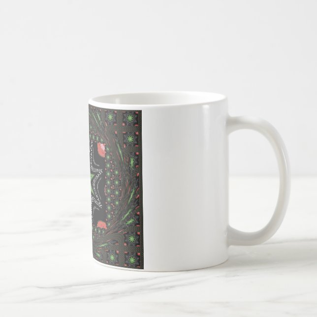Beautiful Whirling stars background Print vector  Coffee Mug (Right)