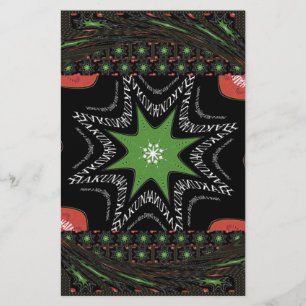 Beautiful Whirling stars background Print vector Stationery