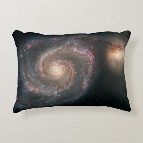 Beautiful  Whirlpool Galaxy Accent Pillow