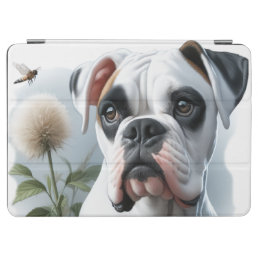 Beautiful White Boxer Dog featured in Nature iPad Air Cover