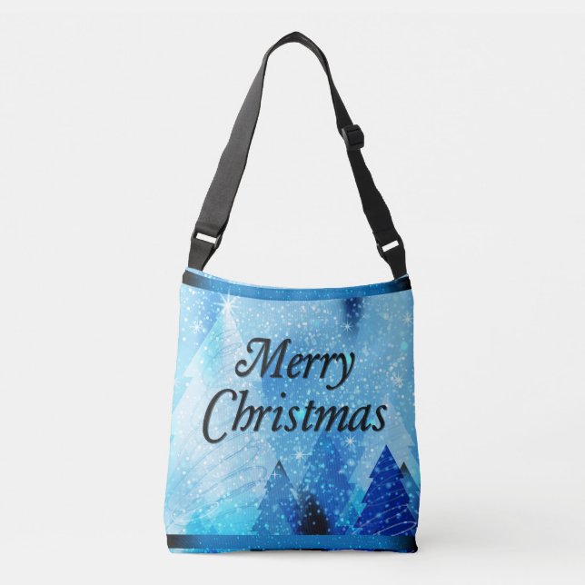 Beautiful White Christmas Crossbody Bag (Front)