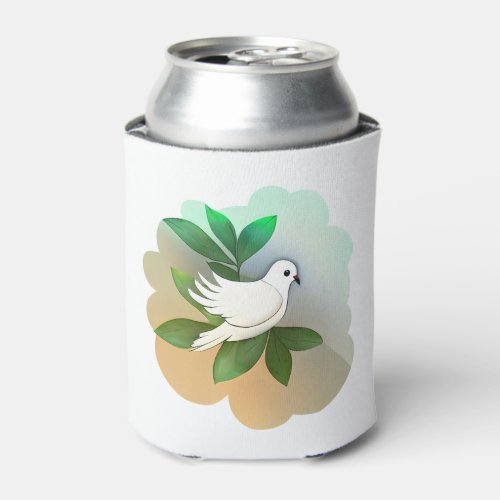 Beautiful White Dove  Can Cooler