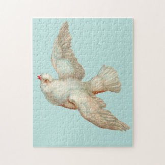 beautiful white dove jigsaw puzzle