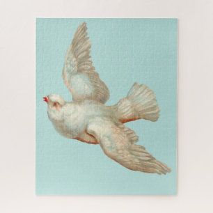 beautiful white dove jigsaw puzzle