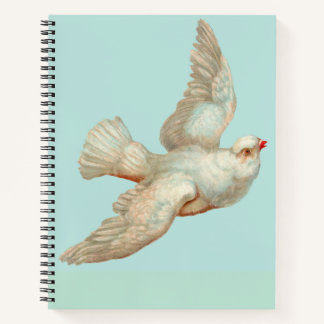 beautiful white dove notebook