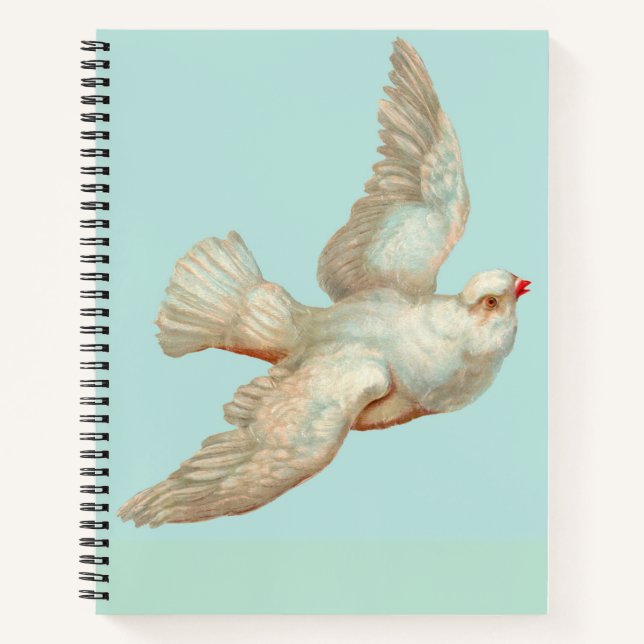  beautiful white dove notebook (Front)