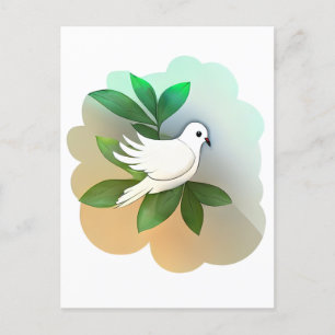 Beautiful White Dove Postcard