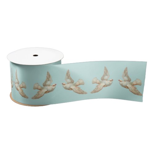 beautiful white dove satin ribbon