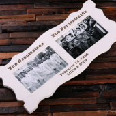 Beautiful White Etched 4x6 Double Picture Frame (Top)