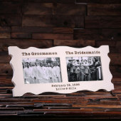 Beautiful White Etched 4x6 Double Picture Frame (Front)