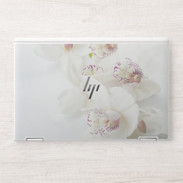 Beautiful White Flowers HP Laptop Skin (Front)