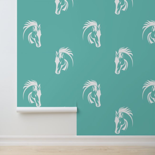 Beautiful White Horse Design