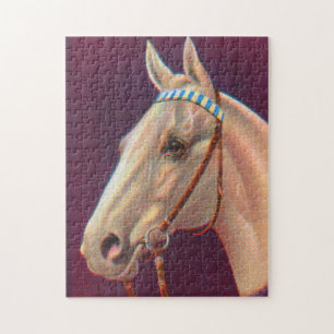 beautiful white horse jigsaw puzzle