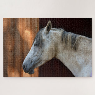 Beautiful White Horse Jigsaw Puzzle