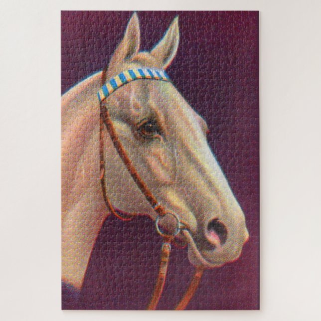 beautiful white horse jigsaw puzzle (Vertical)