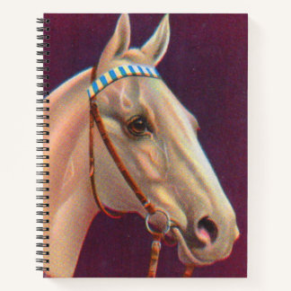 beautiful white horse notebook