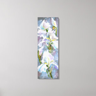 Beautiful White Iris Flowers Canvas Print
