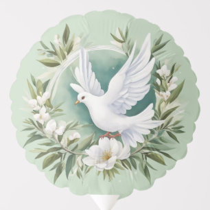 Beautiful White Peace Dove Balloon