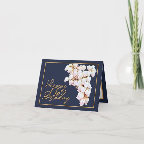 Beautiful White Pieris Flowers Chic Happy Birthday