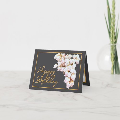 Beautiful White Pieris Flowers Chic Happy Birthday