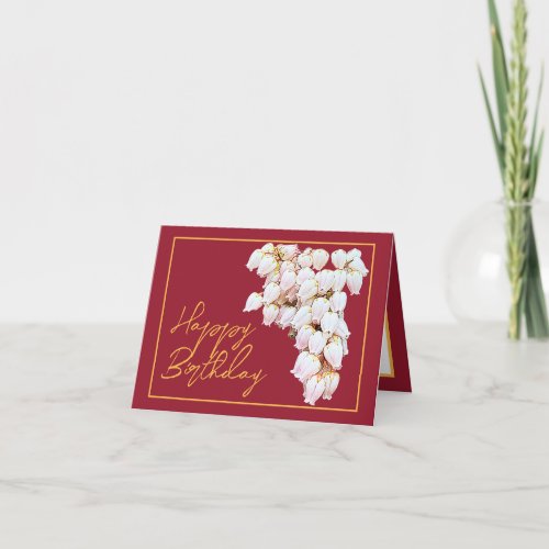Beautiful White Pieris Flowers Chic Happy Birthday