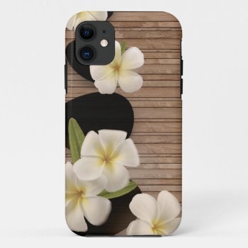 Beautiful White Plumeria Flowers Iphone 5 5s Iphone 11 Case by celebrateitgifts at Zazzle
