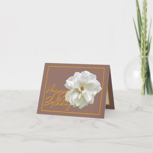 Beautiful White Rose Flower Pretty Happy Birthday