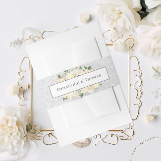 Beautiful White Roses Floral Wedding