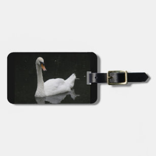 Beautiful White Swan Custom Luggage Tag