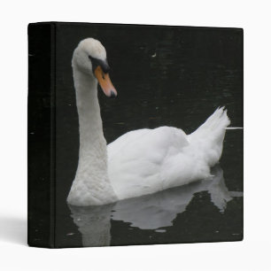 Beautiful White Swan Photograph Album 3 Ring Binder