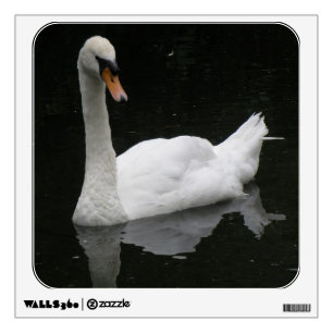 Beautiful White Swan Wall Decal