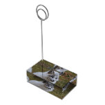 Beautiful White Swift Fox Place Card Holder