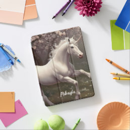 Beautiful White Unicorn iPad Air Cover