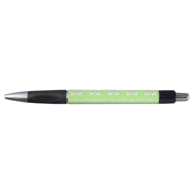 Beautiful White Wedding Horses Patterned Pen (Front)