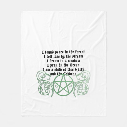 Beautiful Wiccan Poem Fleece Blanket Zazzle beautiful-wiccan-poem-fleece-blanket-zazzle