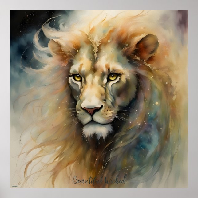 Beautiful Wicked AI Fantasy Digital Art Print (Front)