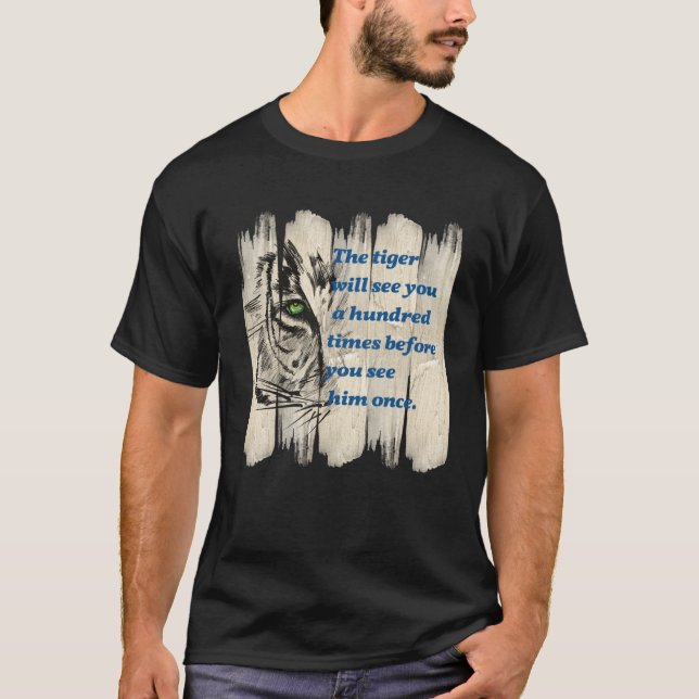 Beautiful Wild Cat Quote Graphic Idea T-Shirt (Front)