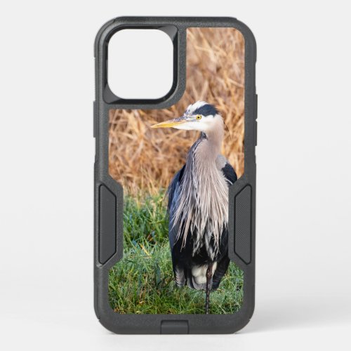 Beautiful Wild Great Blue Heron in Nature Photo OtterBox Commuter iPhone 12 Case