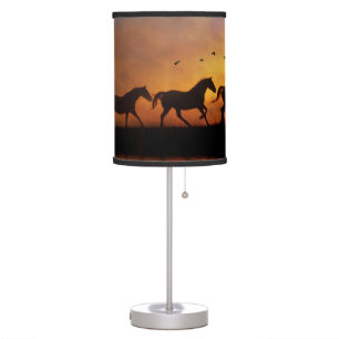 Beautiful Wild Horses Lamp