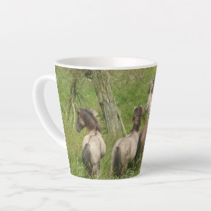 Beautiful Wild Horses Latte Mug