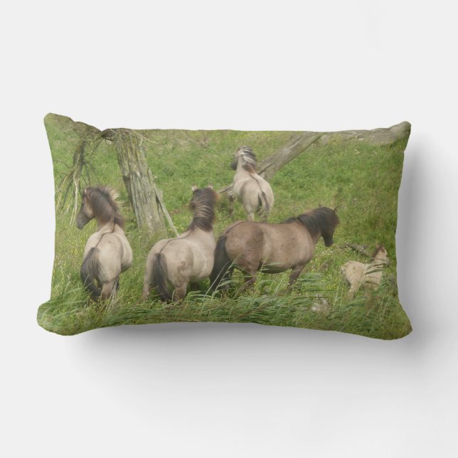 Beautiful Wild Horses Pillow (Front)